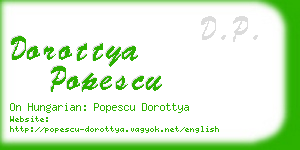 dorottya popescu business card